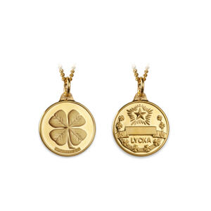 Lyckopenning 18k guld 15 mm